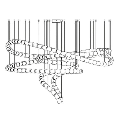 Nexus Gold  Crystal Chandelier