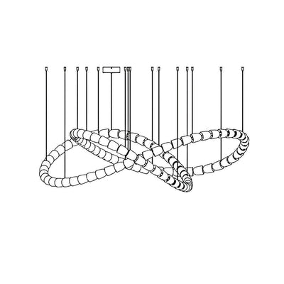 Nexus  Chrome   Crystal Chandelier