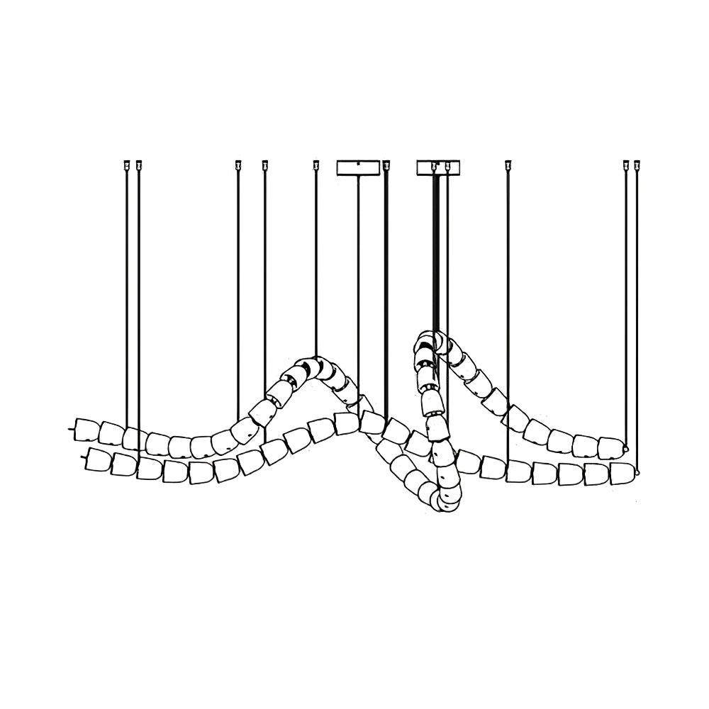 Nexus Gold  Crystal Chandelier