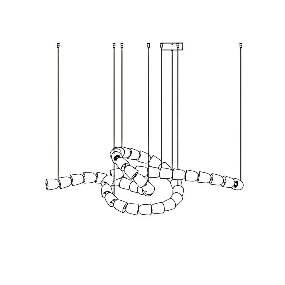 Nexus Gold  Crystal Chandelier