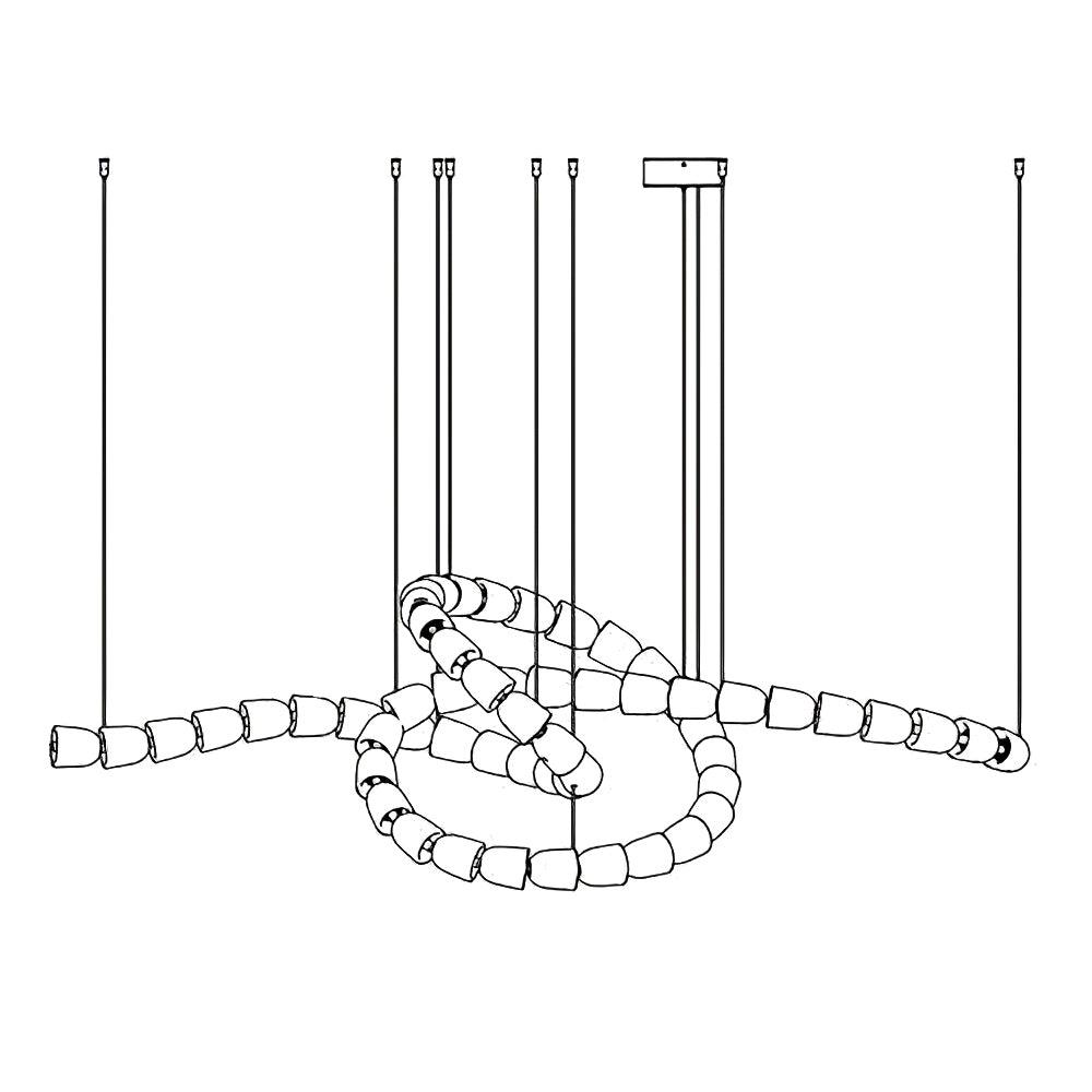 Nexus Gold  Crystal Chandelier