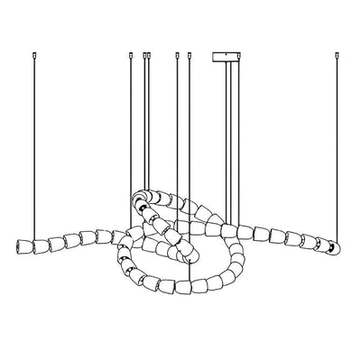Nexus Gold  Crystal Chandelier
