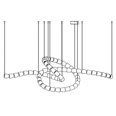 Nexus Gold  Crystal Chandelier