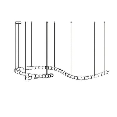 Nexus Gold  Crystal Chandelier