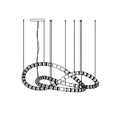 Nexus Gold  Crystal Chandelier