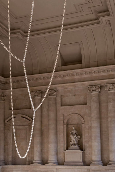 Nexus  Chrome   Crystal Chandelier