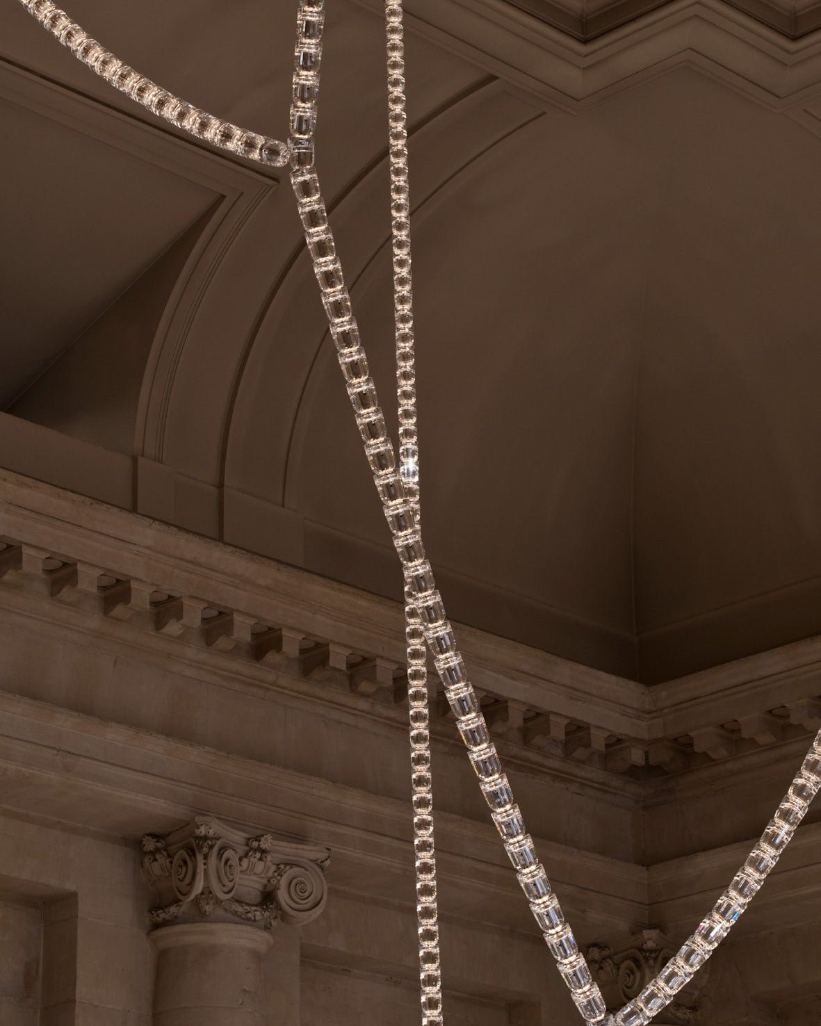 Nexus  Chrome   Crystal Chandelier
