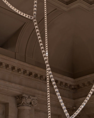 Nexus  Chrome   Crystal Chandelier