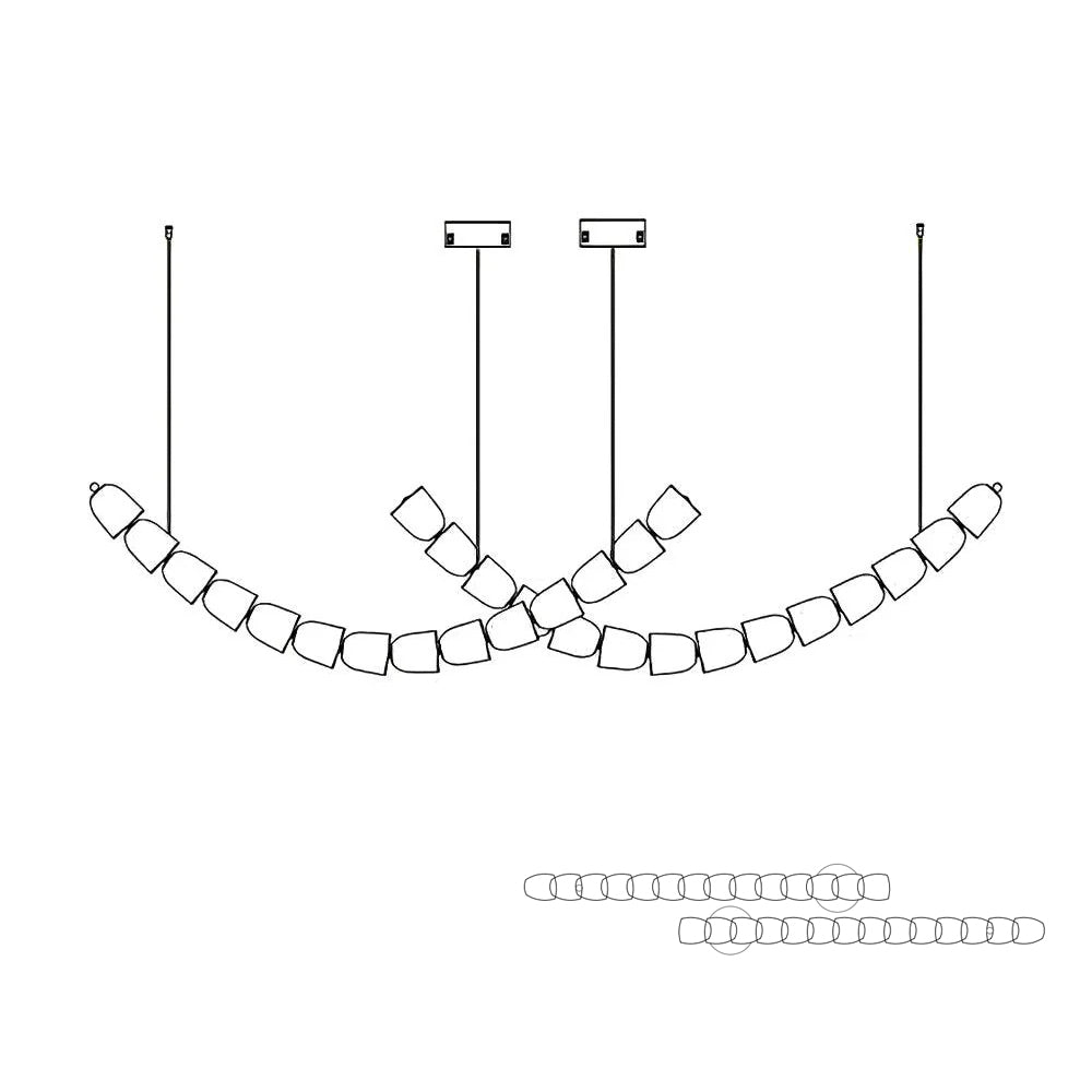 Nexus  Chrome   Crystal Chandelier