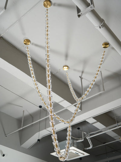 Nexus Gold  Crystal Chandelier