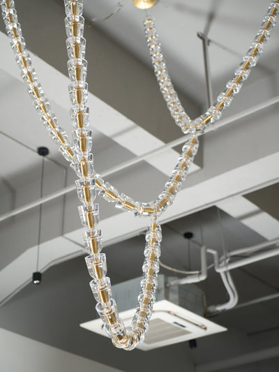 Nexus Gold  Crystal Chandelier