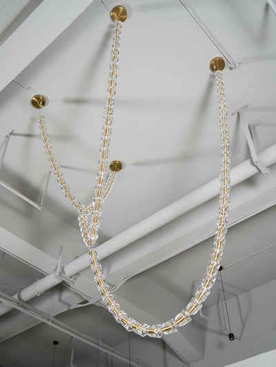 Nexus Gold  Crystal Chandelier
