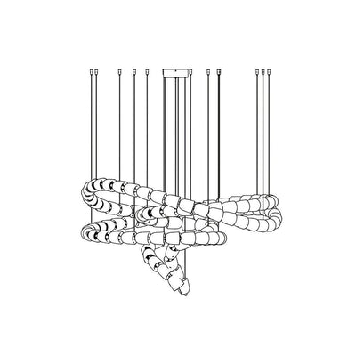 Cavenira Art Deco Crystal Chandelier