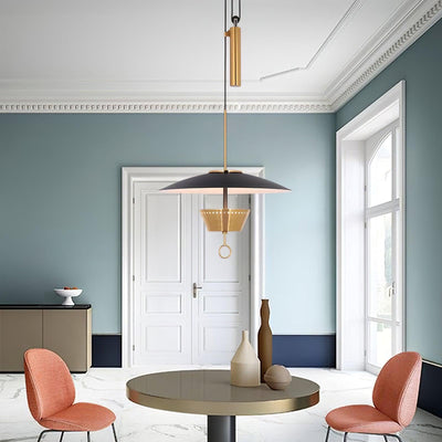 Oriuissa Chandelier Retro Brass