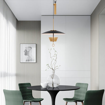 Oriuissa Chandelier Retro Brass