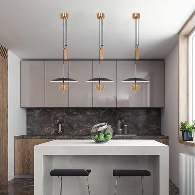 Oriuissa Chandelier Retro Brass