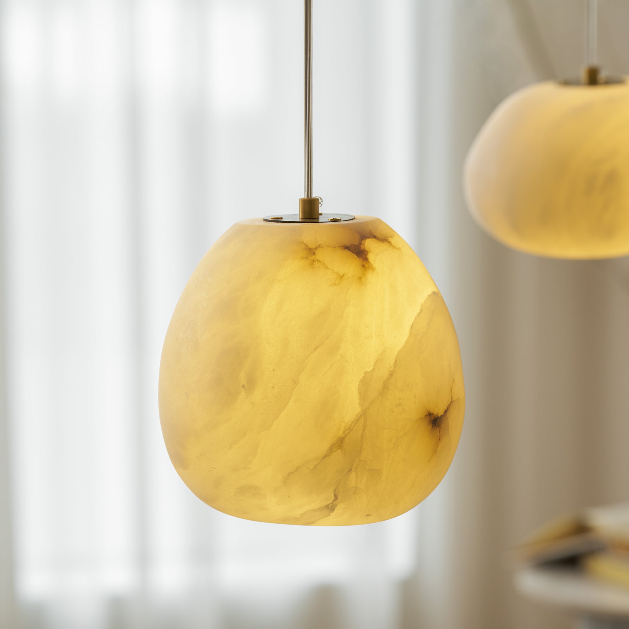 Nivisaya Pebbles Alabaster Pendant Lamp