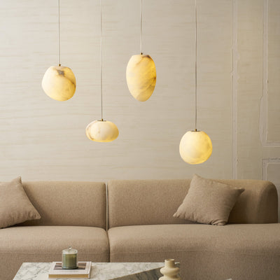 Nivisaya Pebbles Alabaster Pendant Lamp