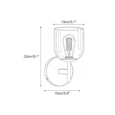 Lioraaya Glass Wall Sconce