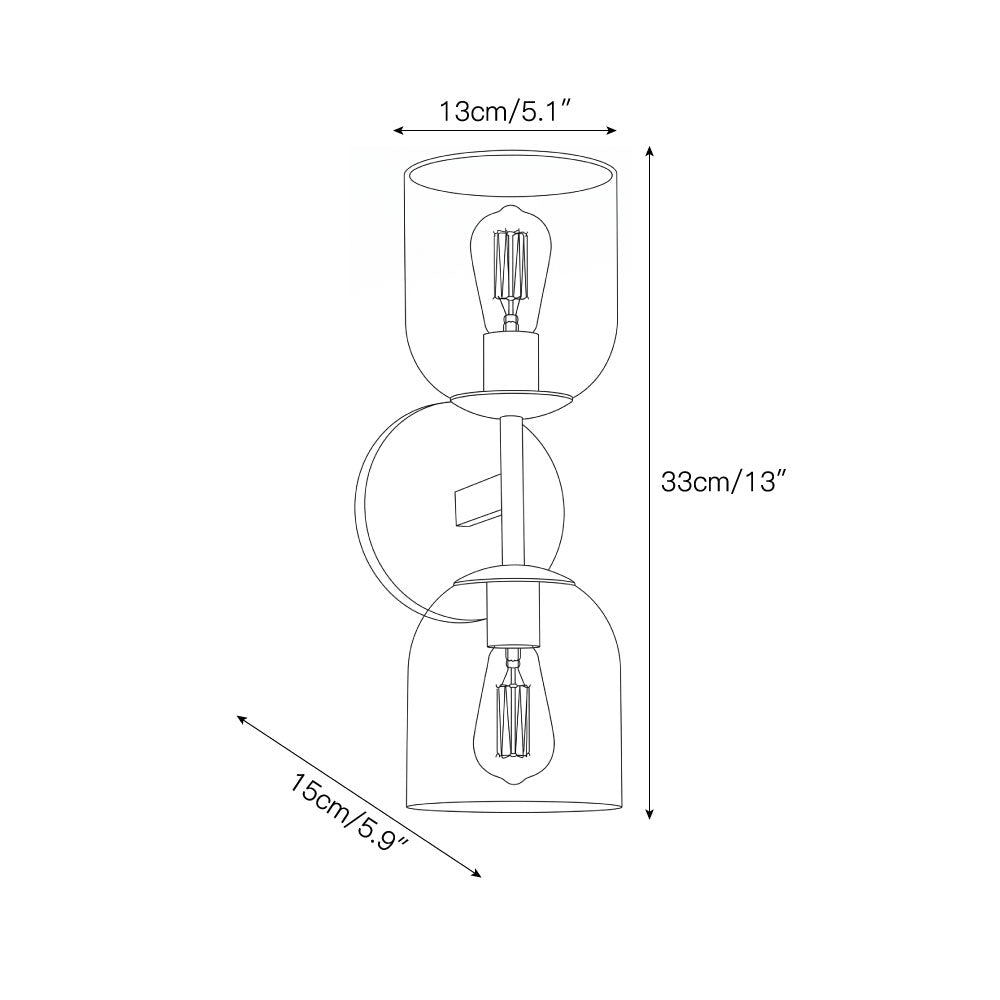 Lioraaya Glass Wall Sconce