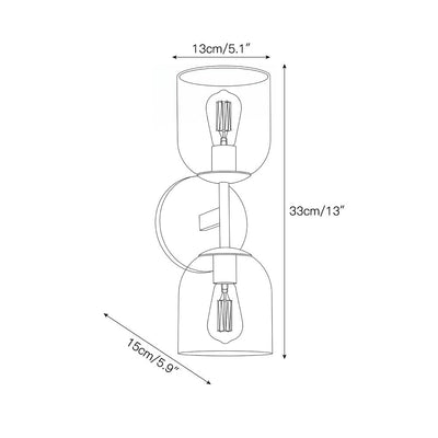 Lioraaya Glass Wall Sconce