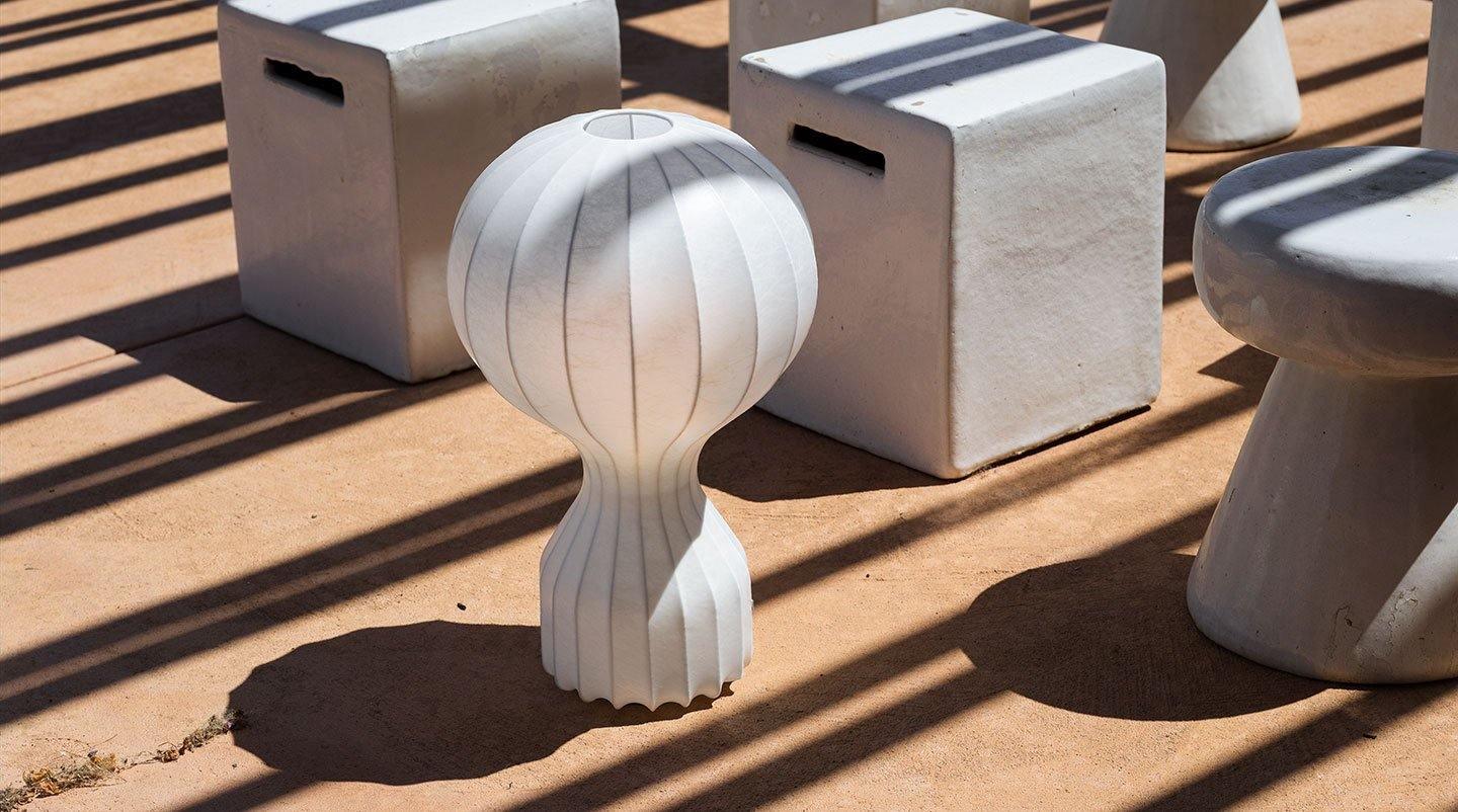 Lirove Steel Sculptural Table Lamp
