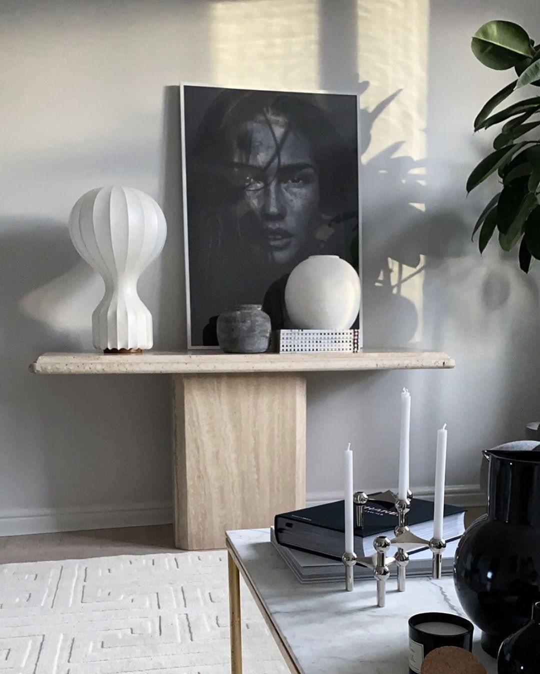 Lirove Steel Sculptural Table Lamp