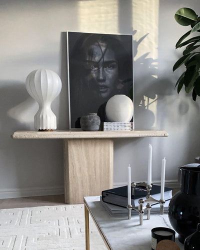 Lirove Steel Sculptural Table Lamp