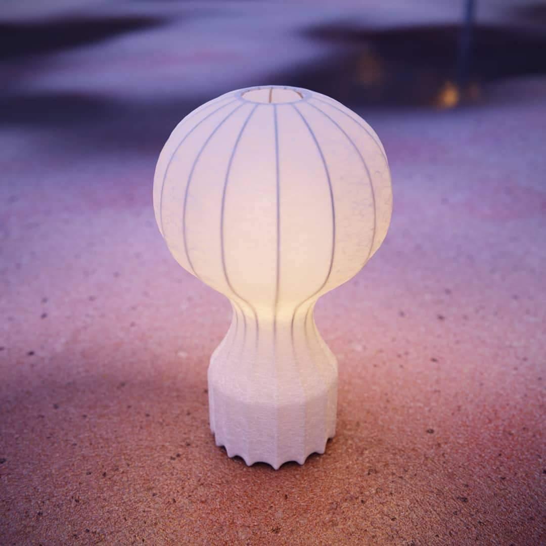 Lirove Steel Sculptural Table Lamp