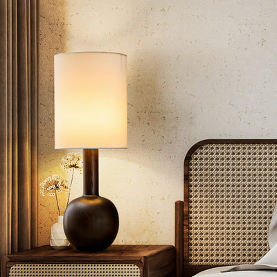 Ravmis Wooden Rustic Table Lamp