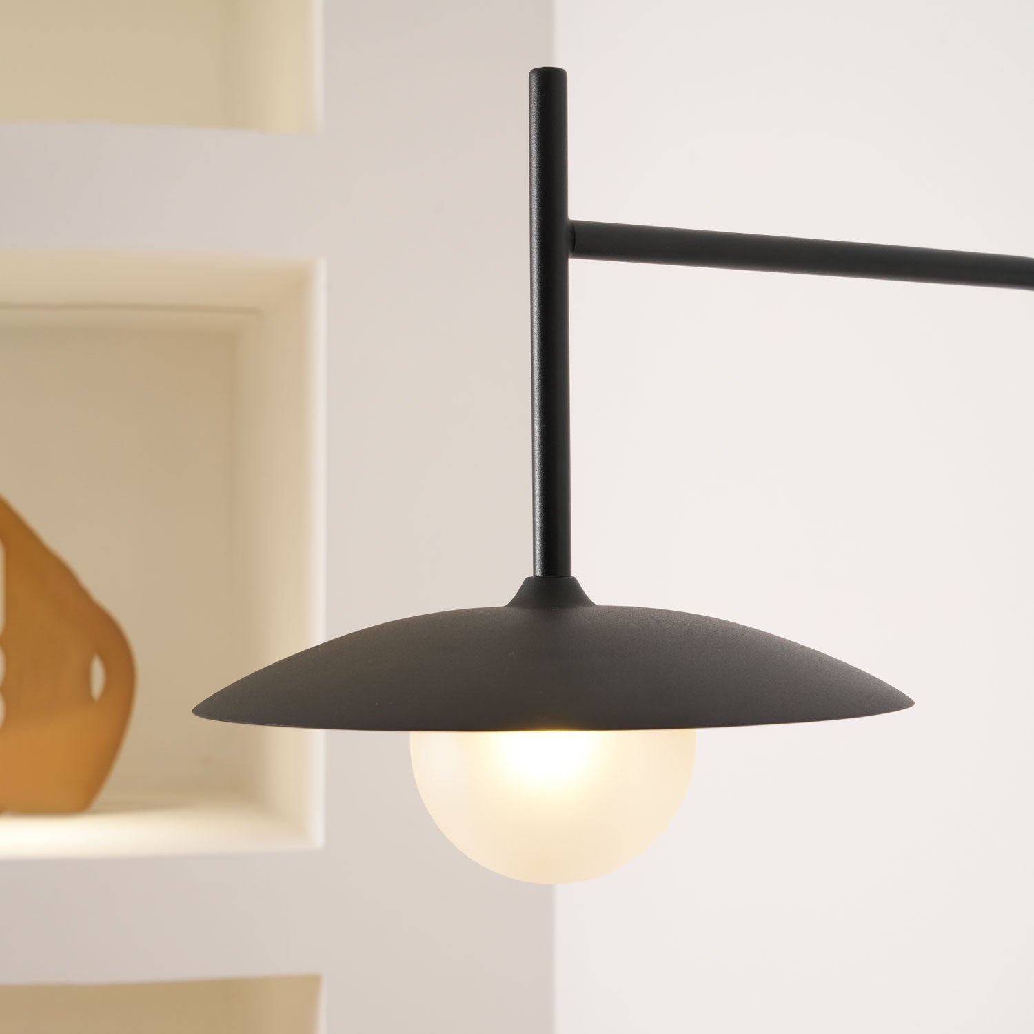 Paxon Swing Arm Plug-in Glass Wall Lamp