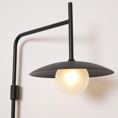 Paxon Swing Arm Plug-in Glass Wall Lamp