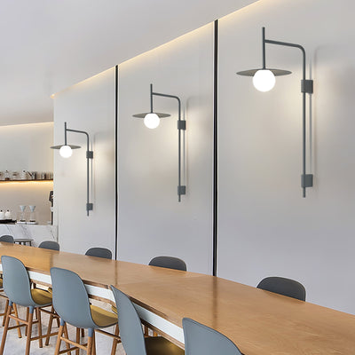 Paxon Swing Arm Plug-in Glass Wall Lamp