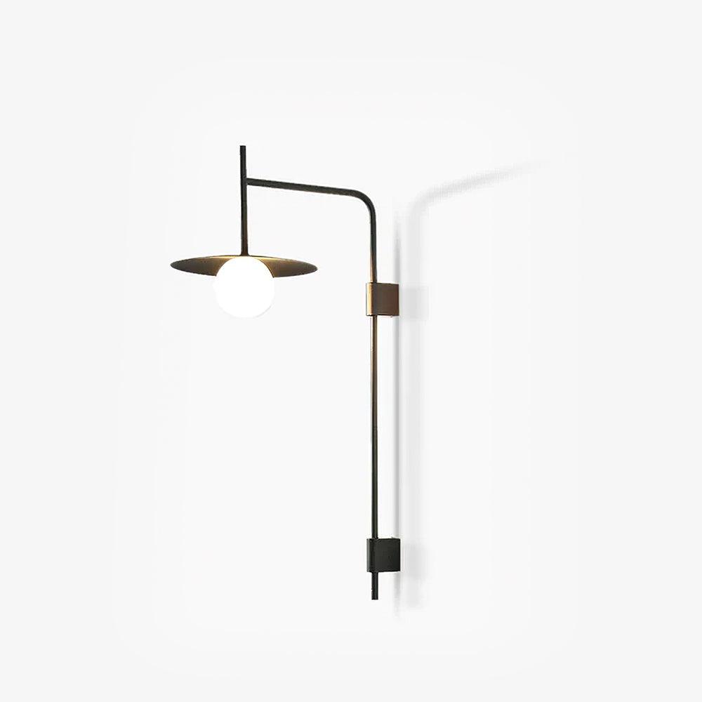Paxon Swing Arm Plug-in Glass Wall Lamp