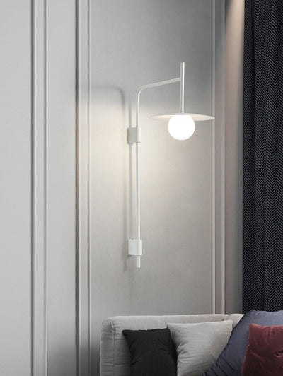 Paxon Swing Arm Plug-in Glass Wall Lamp