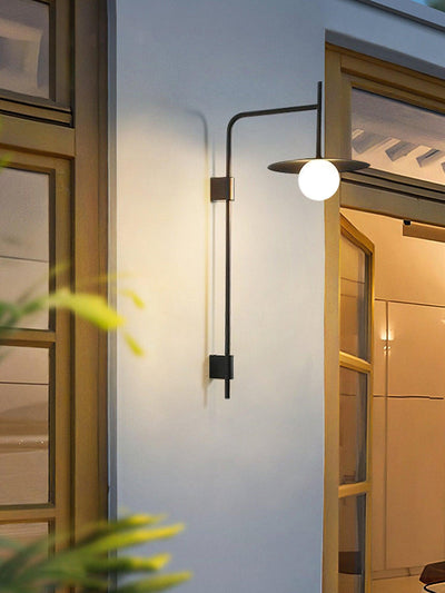 Paxon Swing Arm Plug-in Glass Wall Lamp