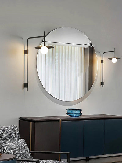 Paxon Swing Arm Plug-in Glass Wall Lamp