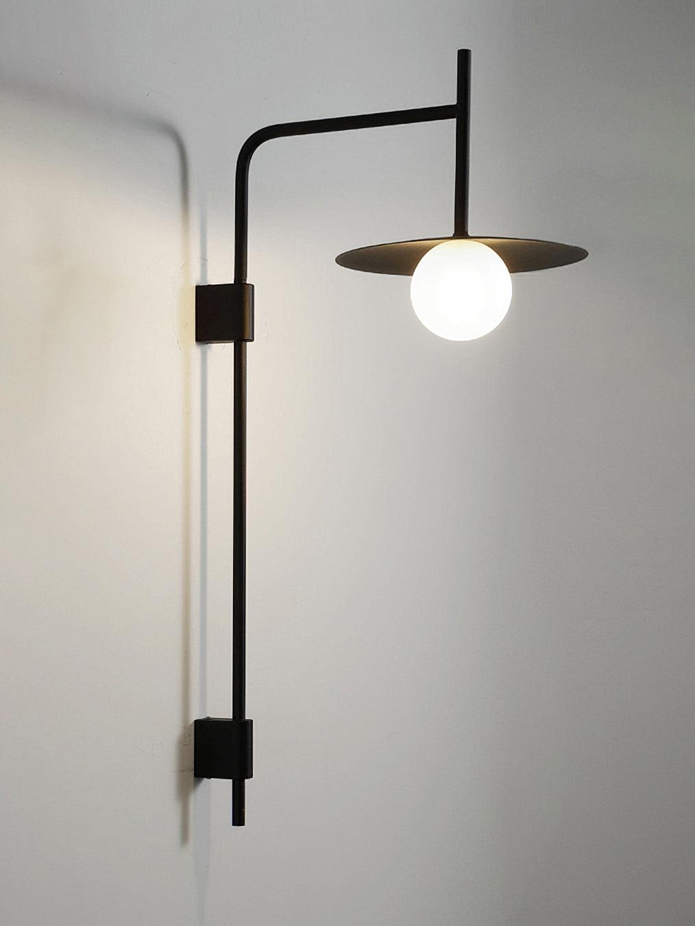 Paxon Swing Arm Plug-in Glass Wall Lamp