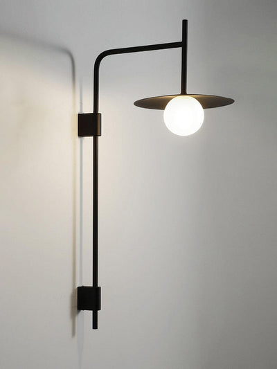 Paxon Swing Arm Plug-in Glass Wall Lamp