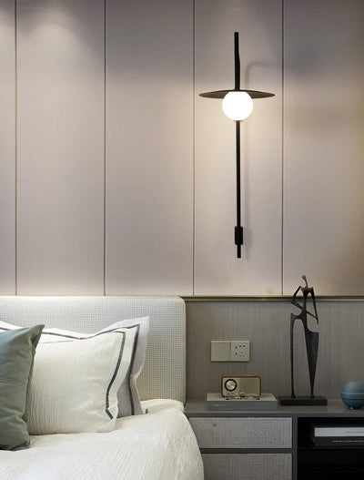 Paxon Swing Arm Plug-in Glass Wall Lamp