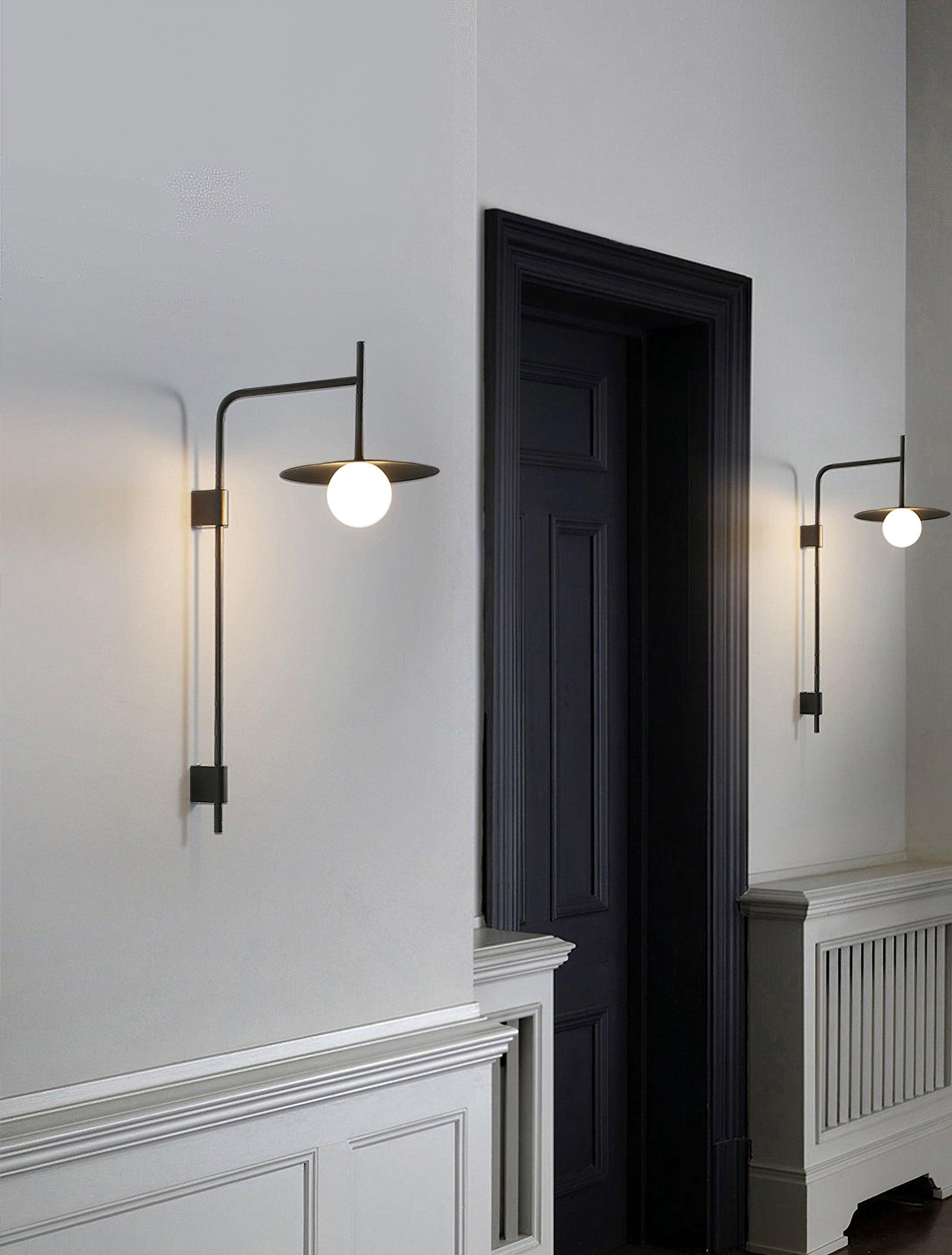 Paxon Swing Arm Plug-in Glass Wall Lamp