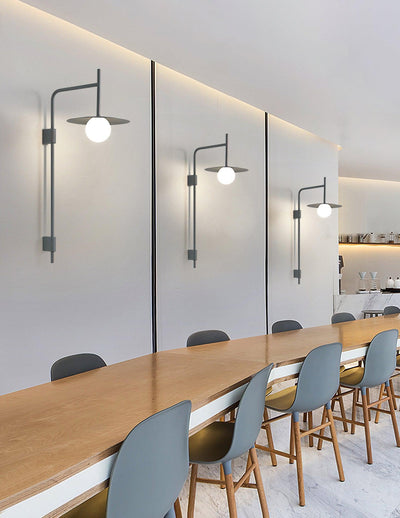 Paxon Swing Arm Plug-in Glass Wall Lamp