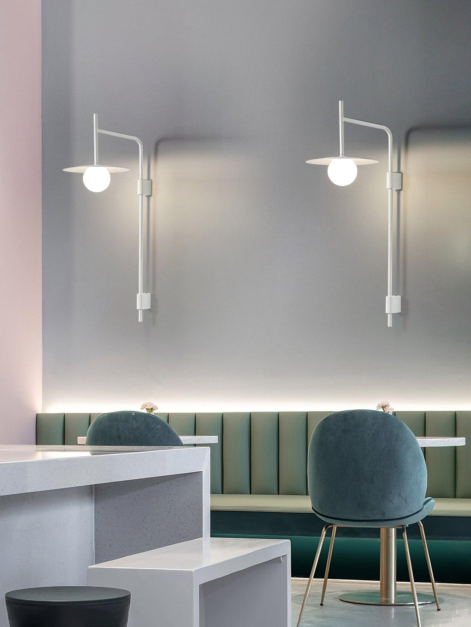Paxon Swing Arm Plug-in Glass Wall Lamp