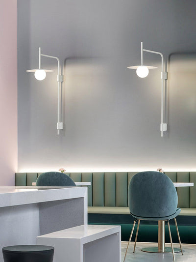 Paxon Swing Arm Plug-in Glass Wall Lamp