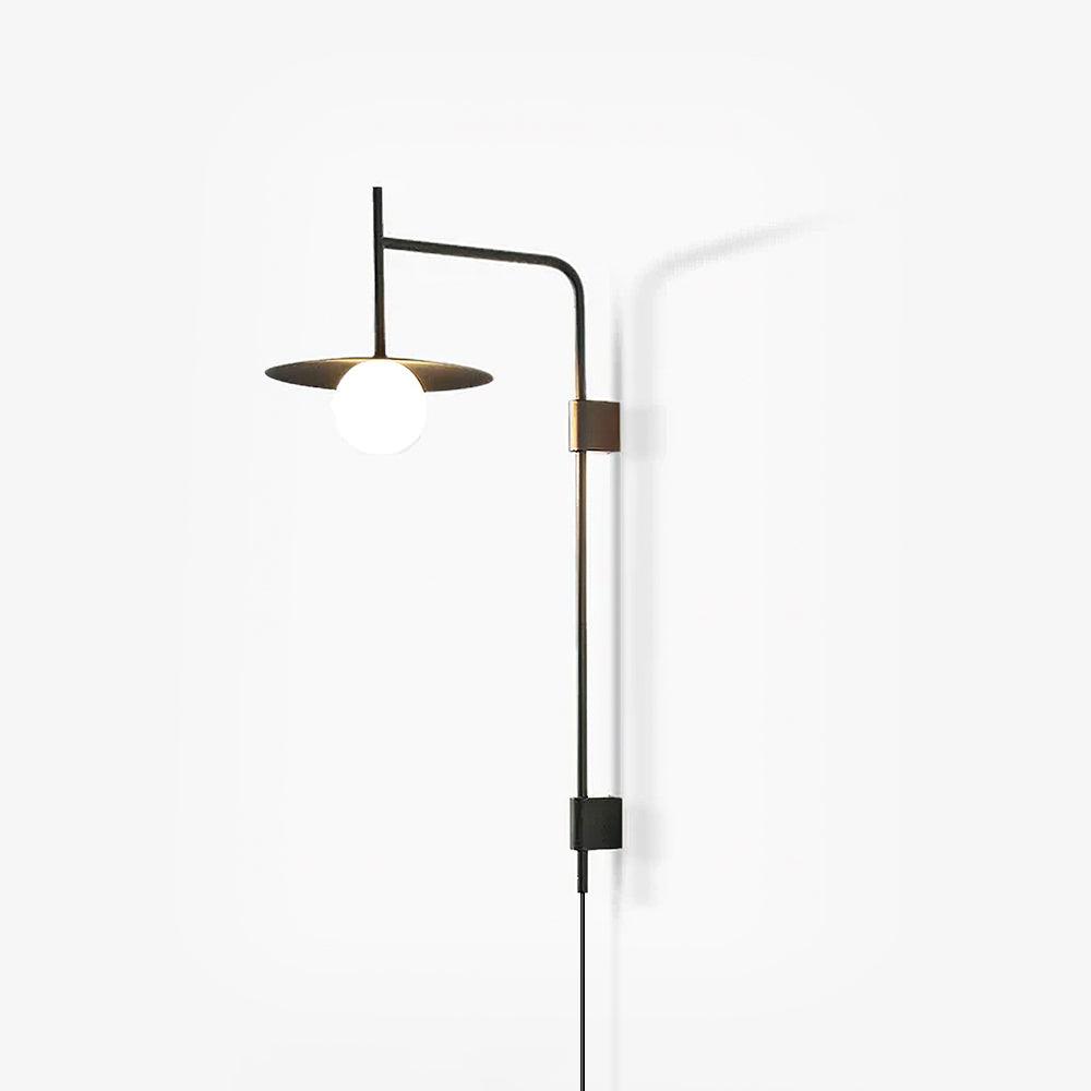 Paxon Swing Arm Plug-in Glass Wall Lamp