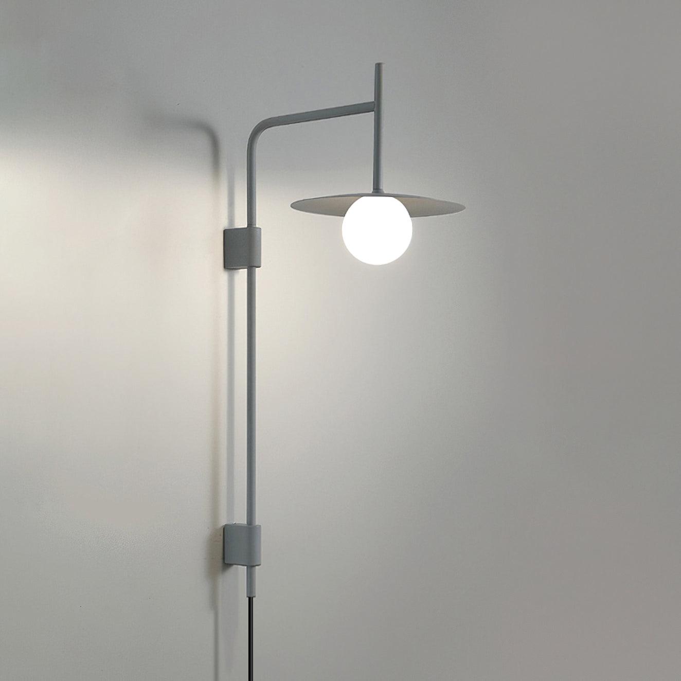 Paxon Swing Arm Plug-in Glass Wall Lamp