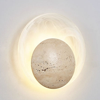 Serinette Orin Travertine Wall Lamp