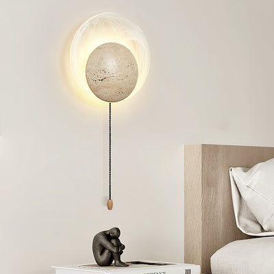Serinette Orin Travertine Wall Lamp