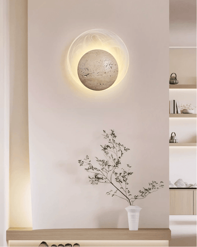 Serinette Orin Travertine Wall Lamp