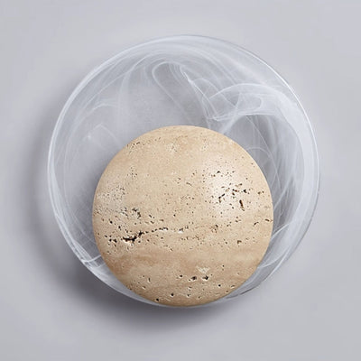 Serinette Orin Travertine Wall Lamp